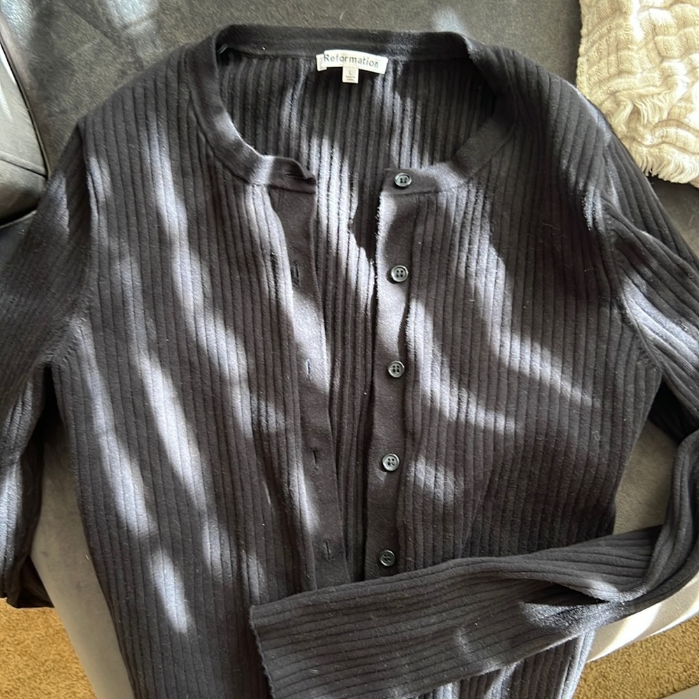 Reformation Crop Cardigan